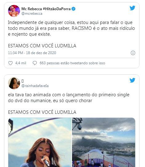 Ludmilla apaga redes sociais após expor ataques racistas Polêmica Paraíba