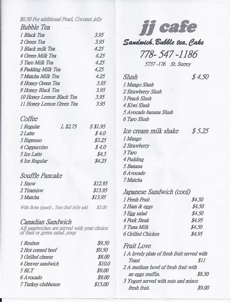 JJ Cafe in Cloverdale - The Lifestyle Digs