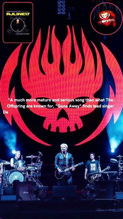 The Offspring Gone Away Songfact Youtube