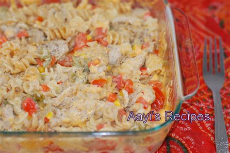 Baked Pasta With Chicken And Vegetables Casserole - Aayi's Recipes