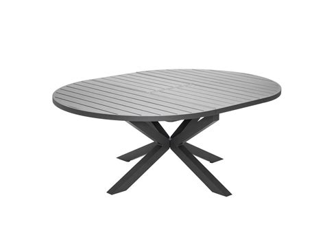 Table de jardin ronde en alu extensible Palma Jardiline - 8 personnes
