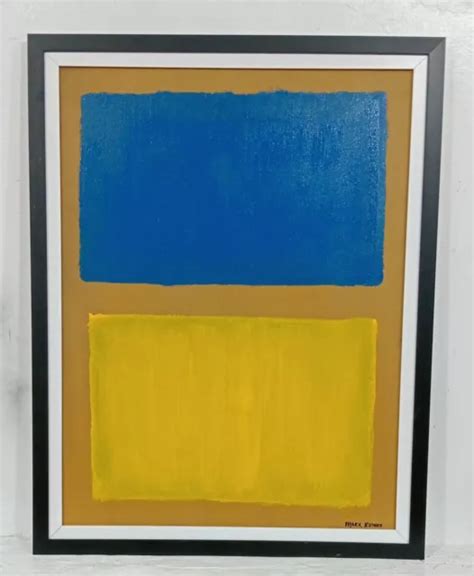 WUNDERSCHÖNES MARK ROTHKO Öl Auf Leinwand 1950 Mit Rahmen In Gutem