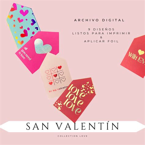 Imprimible Tags San Valentín Collection Love Coolprints