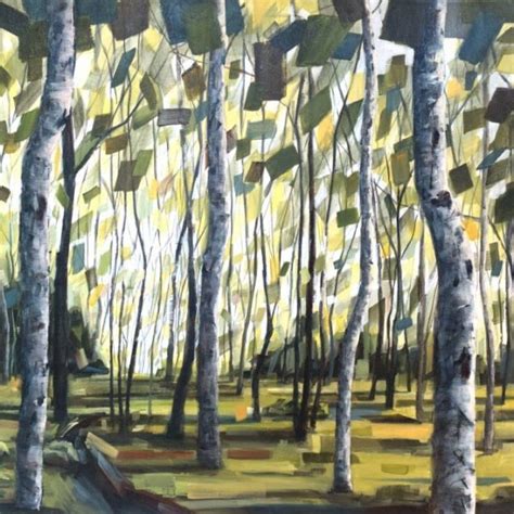 Birch Tree Forest Painting at PaintingValley.com | Explore collection ...