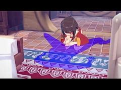 Konosuba Hentai Megumin Blowjob And Cum In Her Mouth Japanese Asian Manga Anime Game Porn