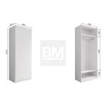 Шкаф «Мори» МШ 800.1, Графит купить недорого с доставкой в Уфе