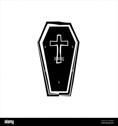 Coffin Icon Coffin Design Vector Art Illustration Stock Vector Image