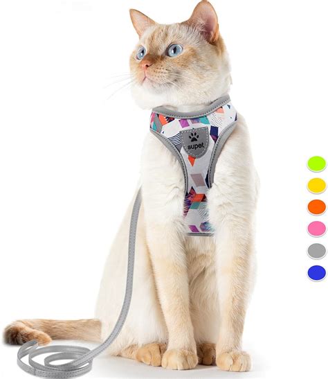 Pet Supplies Supet Cat Harness And Leash Escape Proof For Walking