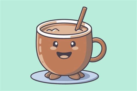 Cute Hot Chocolate Vector Sketch Drawing Graphic By Mahmuda Akter Creative Fabrica