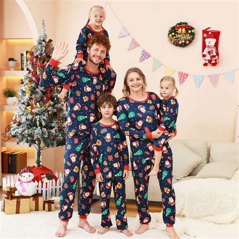 2024 Natal Família Combinando Pijamas Ano Novo Pai Mãe Crianças Roupas