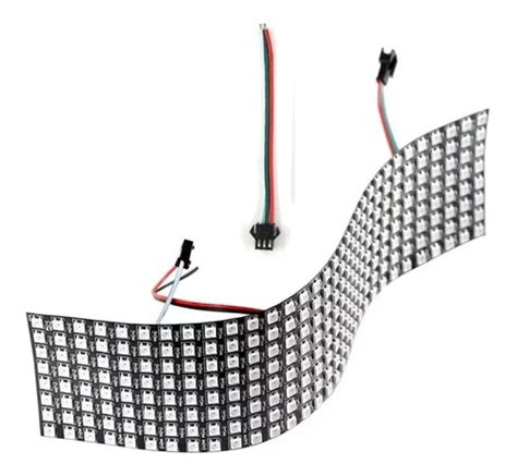 Matriz Panel 256 Leds Rgb Ws2812b 8x32 Ip30 Flexible Arduino Mercadolibre