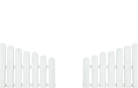 Premium Photo | Closeup painted white fence isolated on white