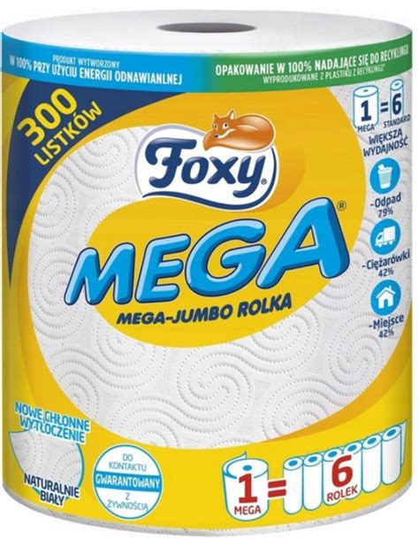 FOXY RĘCZNIK PAPIEROWY MEGA JUMBO W ROLCE 1 SZT