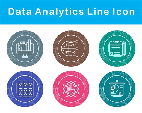 Data Analytics Vector Icon Set 20747482 Vector Art At Vecteezy