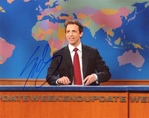 Seth Meyers Saturday Night Live Autograph Signed Snl 8x10 Photo Acoa Collectible Memorabilia