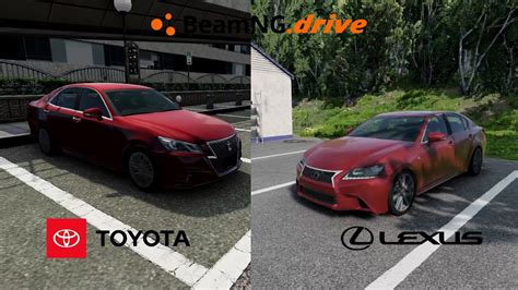 Beamngdrive Toyota Crown 25 Athlete I Four Vs Lexus Gs 350 F Sport