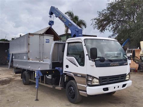 Isuzu Elf Boom Truck Npr Tadano Tons Section Crane Ft