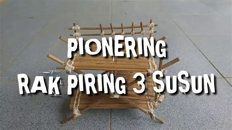 Pionering Rak Piring 3 Susun Miniatur Keren Meja Kompor Tempat