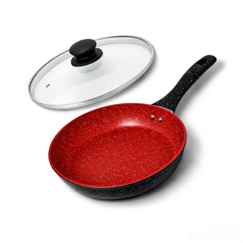Frigideira De Ceramica Antiaderente - Frigideira 18 Cerâmica Antiaderente Com Tampa De Vidro Fogão Cooktop ...