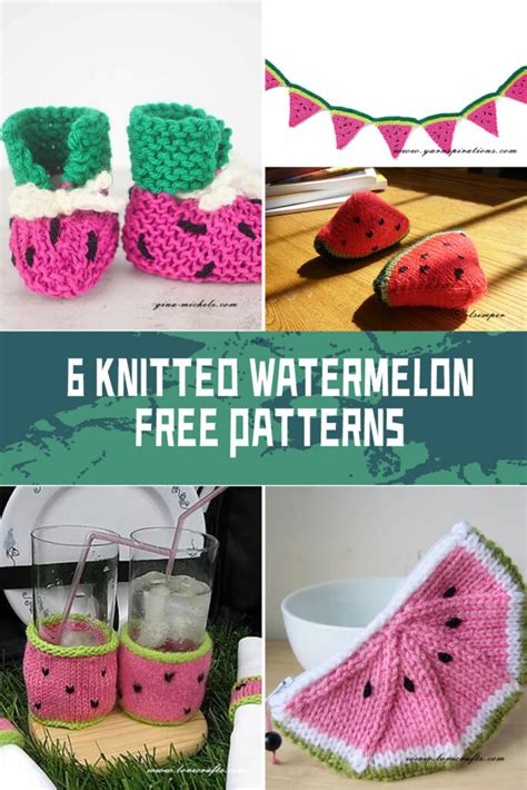 6 Knitted Watermelon FREE Patterns IGOODideas