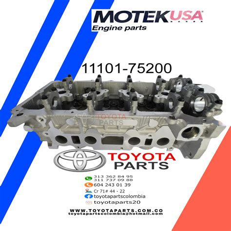 CULATA MOTOR HILUX Y FORTUNER 2TR 2700 Repuestos Toyota Medellin