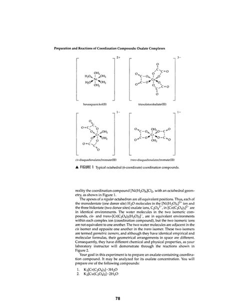 Oxalate complexes