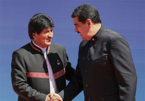 Nicol S Maduro Recibi Al Exmandatario Evo Morales En Caracas