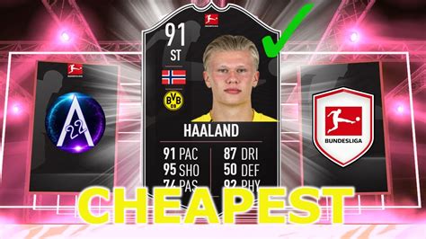 91 Erling Haaland Potm Sbc Cheapest Solution Fifa21 Youtube