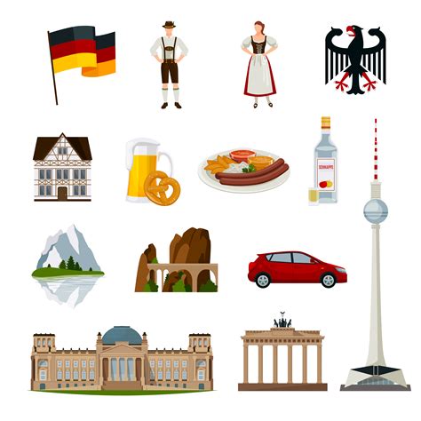 Germany Flat Icons Collection 495103 Vector Art At Vecteezy