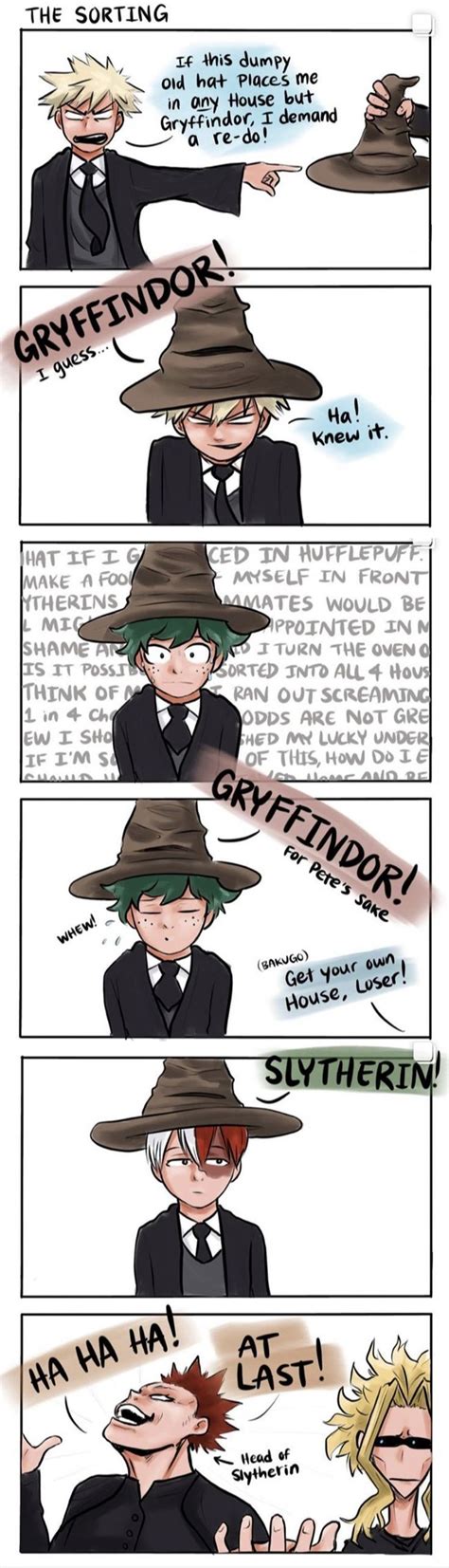 TodoBakuDeku Shouto X Kacchan X Deku BNHA HarryPotter AU By Oddly