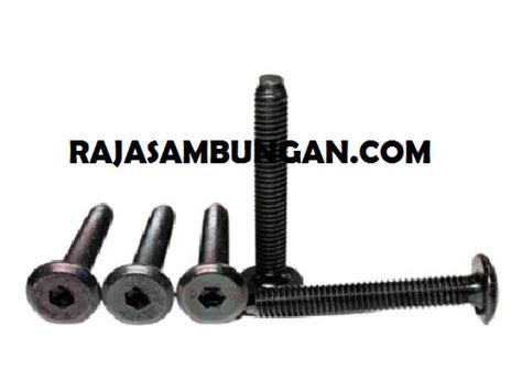 Jual Baut Knock Down M6 X 35 Mm Bolt JCBC Furniture HItam Kepala Kunci