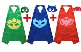 PJ Masks Costumes For Kids Set of 3 Catboy, Owlette, Gekko Mask with Capes | DINUS Mall