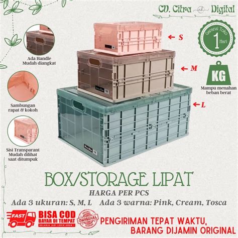 Jual Kotak Penyimpanan Lipat Serbaguna Box Lipat Folding Storage