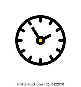 Clock Line Drawing Vector Illustration Icon Stock Vector (Royalty Free ...