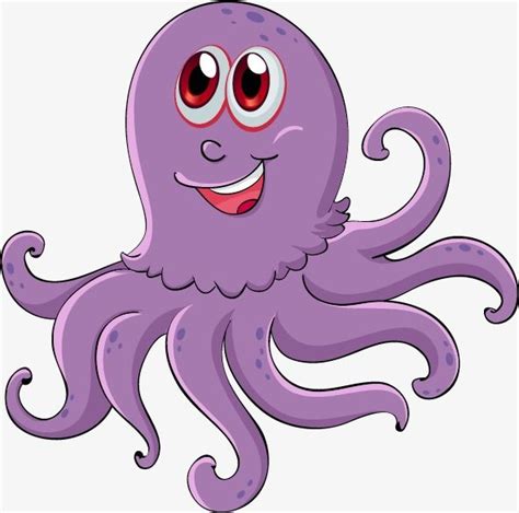 Purple Octopus PNG Images, Octopus Clipart, Octopus, Hand Drawn Octopus ...