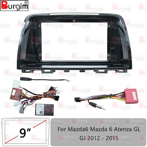 Car Radio Fascias Frame For Mazda6 Mazda 6 Atenza GL GJ 2012 2015 9