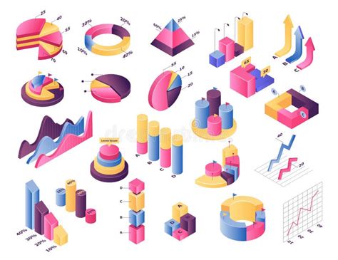 Bar Infographic Isom Trique De Diagramme D L Ment De L Ensemble D D