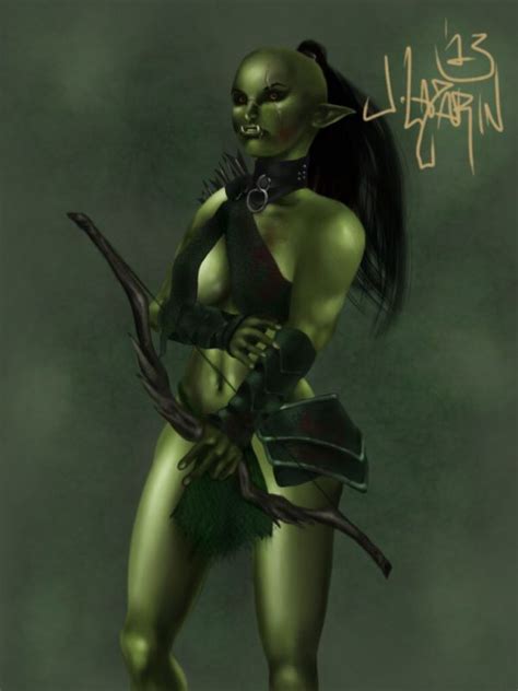 Clawed Brawler Female Orc Warrior Woman Character Art Hot Sex Picture