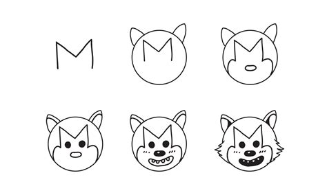 How To Draw A Step By Step Wolf