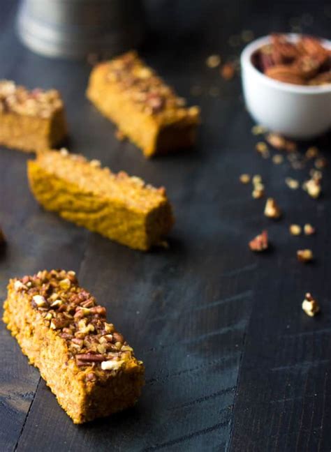 Pumpkin Protein Bars Food Fanatic