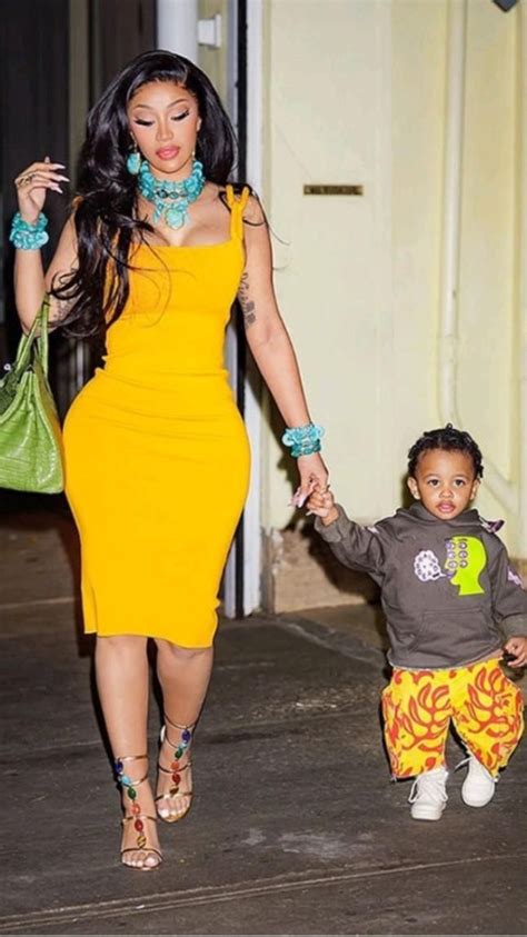 Cardi B Wave Cardi B Yellow Outfit Cardi B Celebrity Dresses