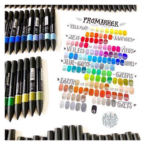 Hand Drawn Promarker Color Charts By Julia Henze