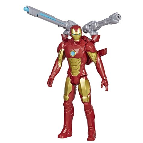 Marvel Avengers Titan Hero Series Blast Gear Iron Man Action Figure 30 Cm Toy With Launcher 2