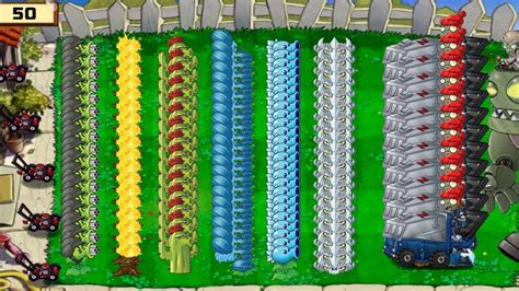 Plants Vs Zombies Cactus Vs Winter Melon Vs Gatling Pea Vs Dr Zomboss