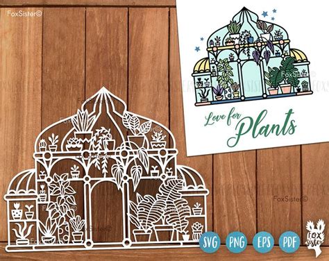 Greenhouse Svg Design For Cricut And Silhouette Gardening Svg Spring