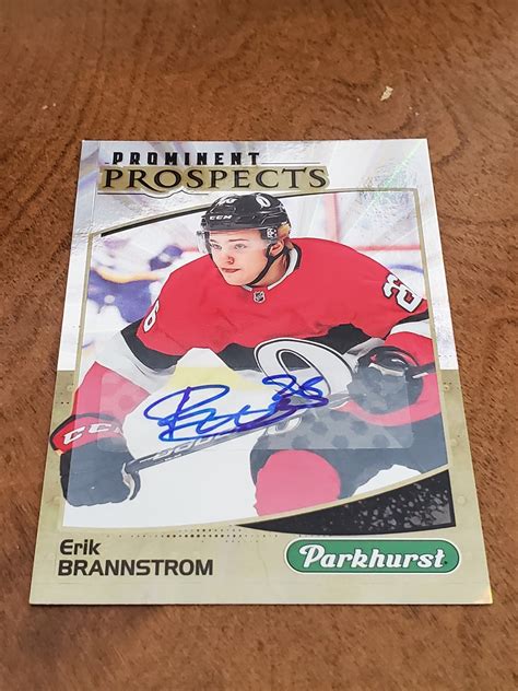 2019 20 Parkhurst Prominent Prospects Gold Erik Brannstrom PP 2 Rookie