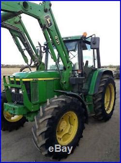 John Deere With Loader Agricultural Farm Tractor