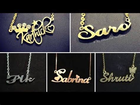 最高のコレクション name locket designs in gold 917649 Latest name pendant