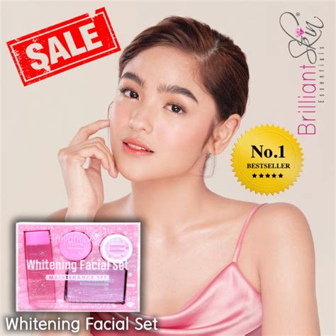 Original Brilliant Skin Essential Whitening Facial Set Reduce Wrinkles