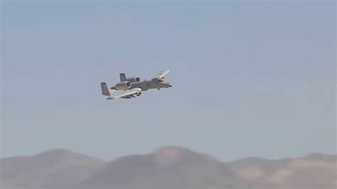the A10 Warthog firing its 30mm cannon but instead its Chance the